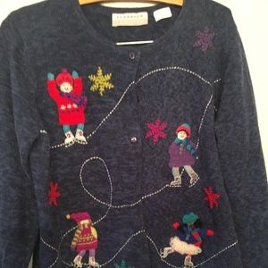 NWOT Ice skating cardigan